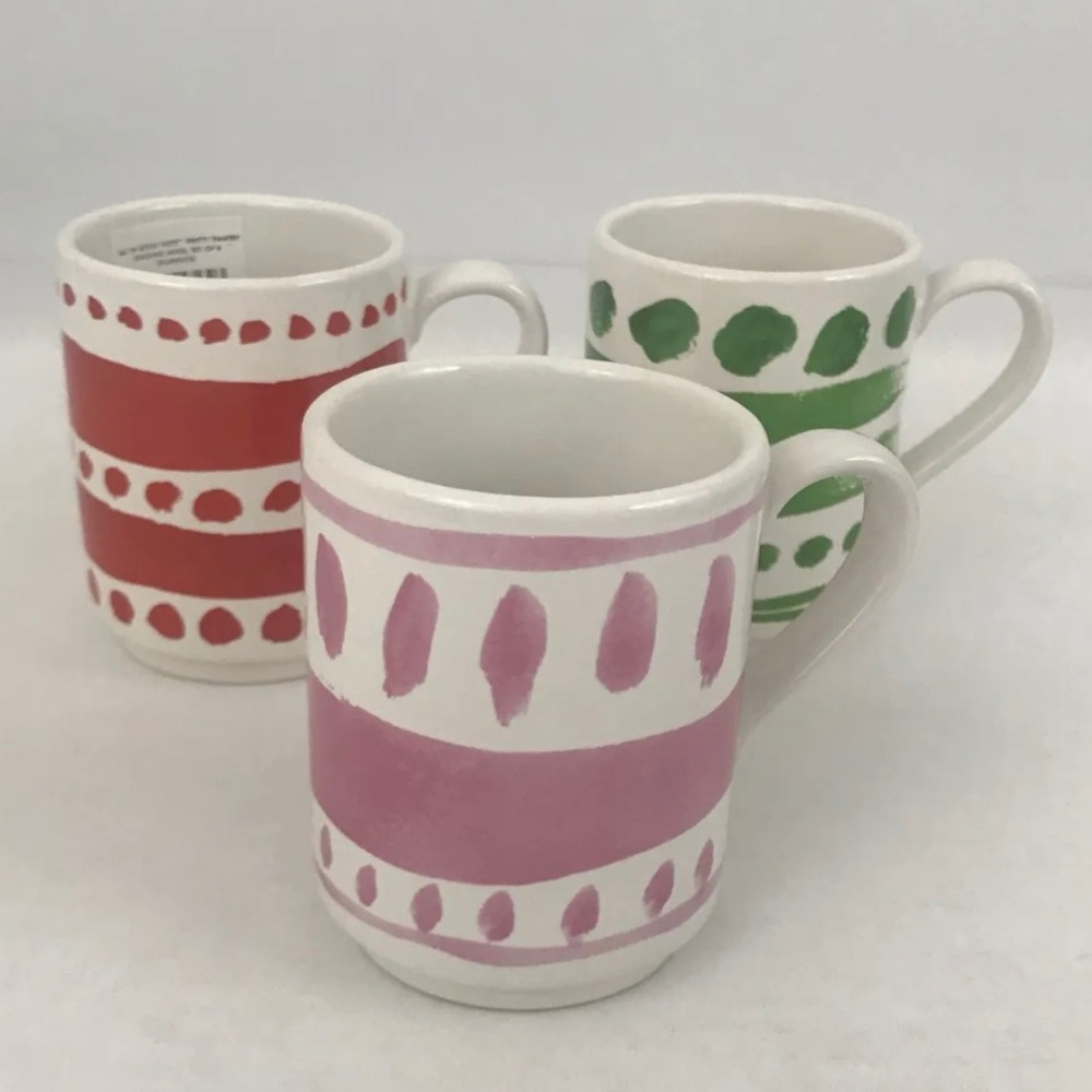 ⚡️Home⚡️ New Kate Spade All In Good Taste Stacking Mugs Set Of 3